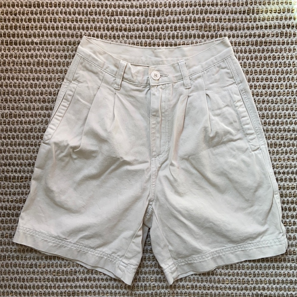 Brandy Melville/J Galt Pleated White Shorts